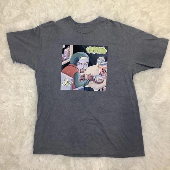 Mm Food MF Doom Beef Rap Hip Hop One Beer Gumbo Deep Fried Frenz T Shirt XL - Picture 1 of 8